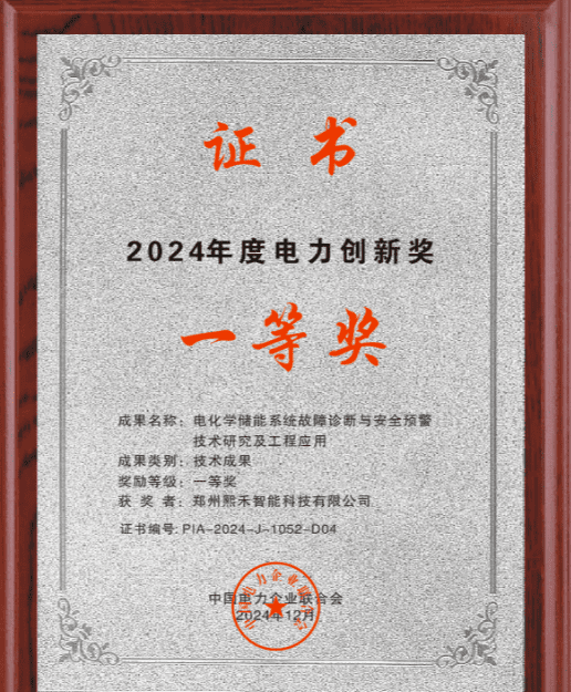 2024年度电力创新奖一等奖